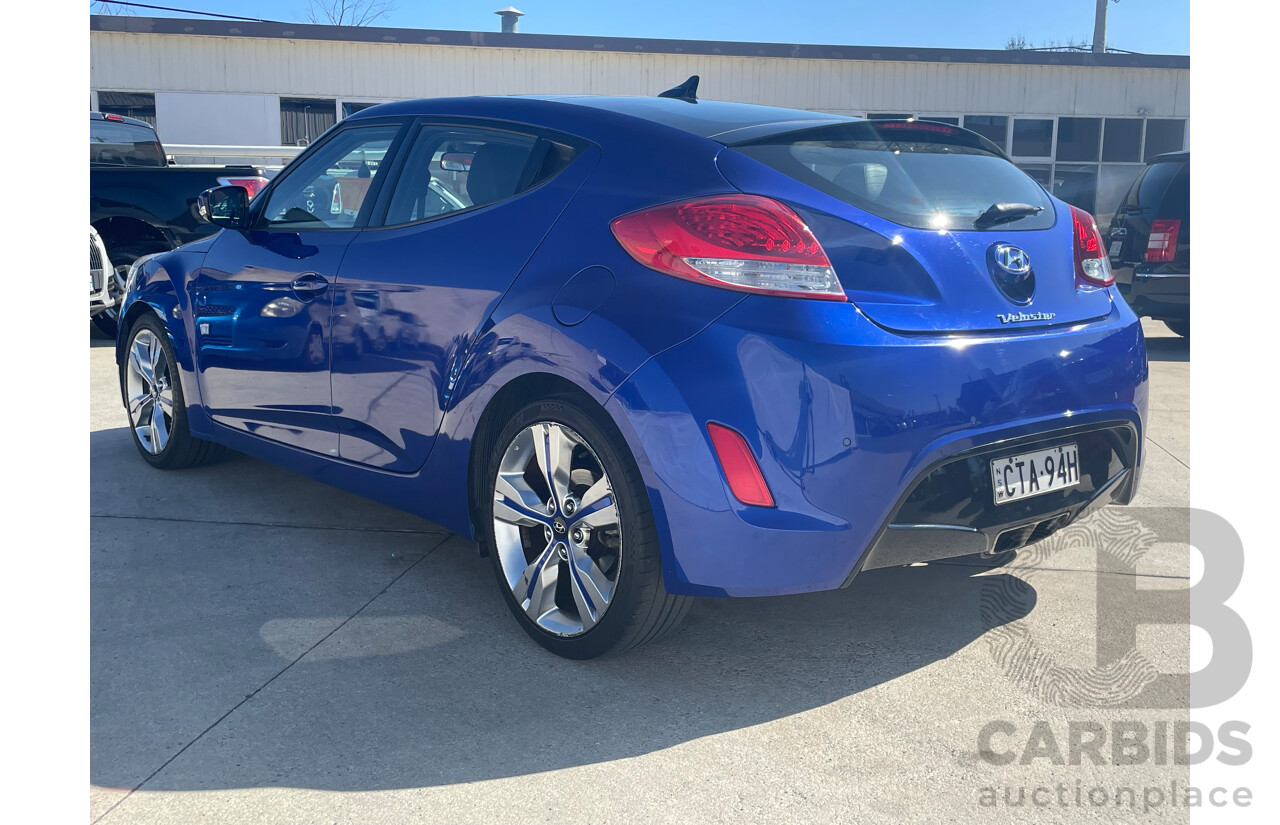 4/2014 Hyundai Veloster + FS MY13 3d Coupe Blue 1.6L