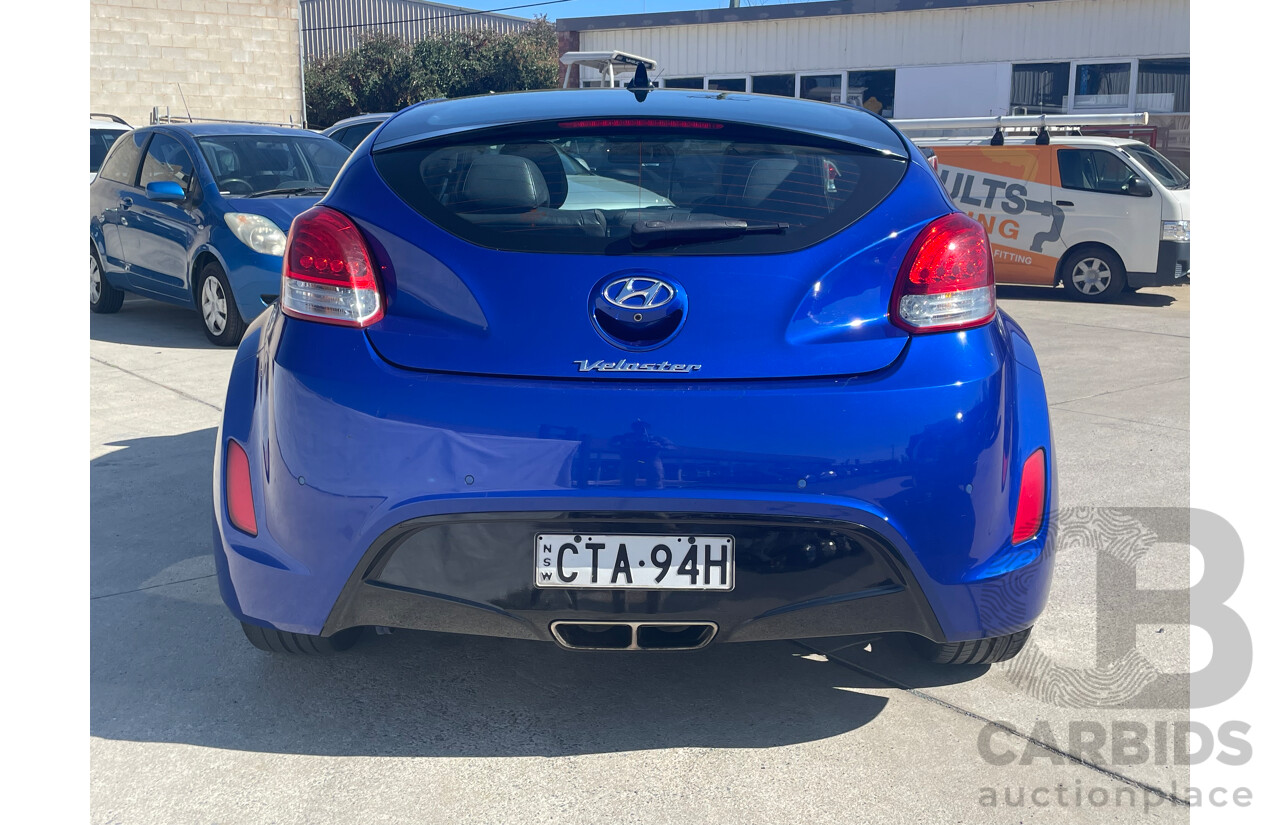 4/2014 Hyundai Veloster + FS MY13 3d Coupe Blue 1.6L