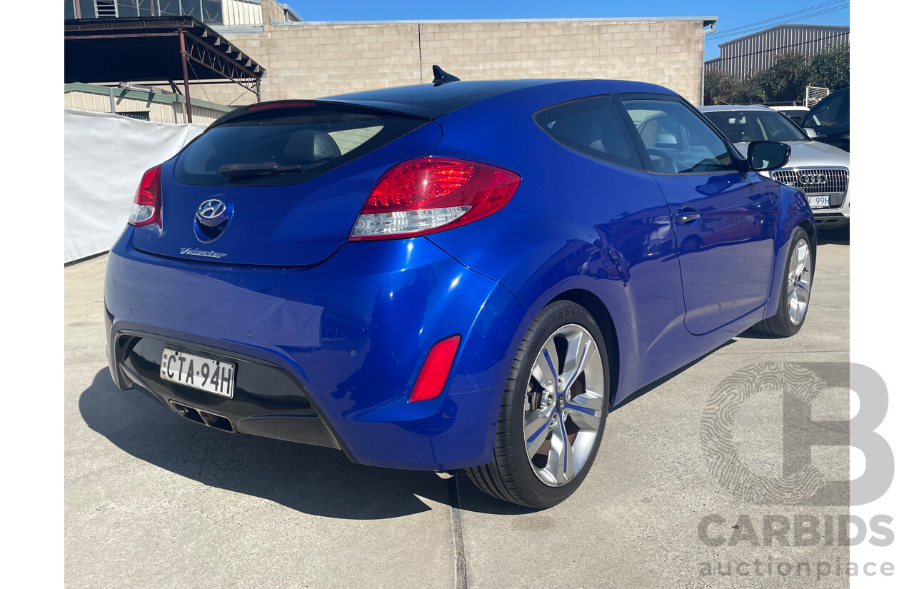 4/2014 Hyundai Veloster + FS MY13 3d Coupe Blue 1.6L