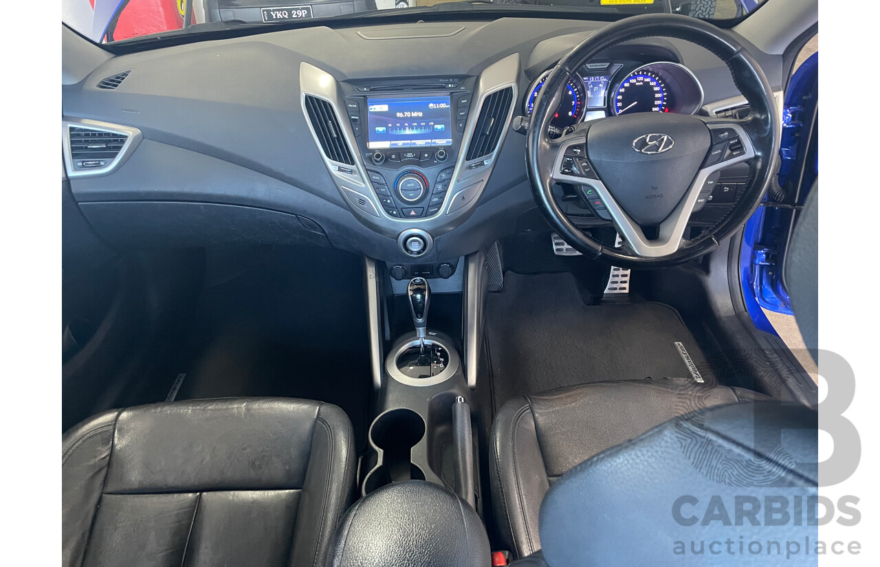4/2014 Hyundai Veloster + FS MY13 3d Coupe Blue 1.6L