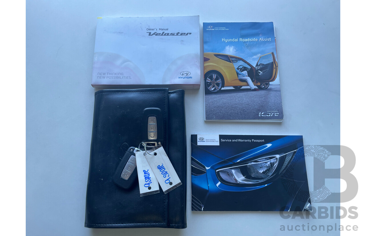 4/2014 Hyundai Veloster + FS MY13 3d Coupe Blue 1.6L
