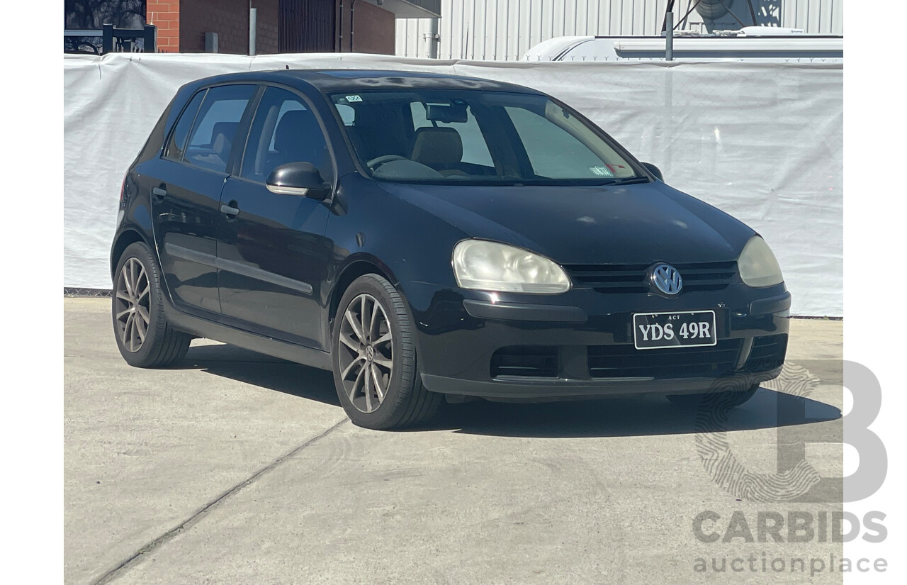 3/2005 Volkswagen Golf 2.0 TDI Comfortline 1K 5d Hatchback Black 2.0L