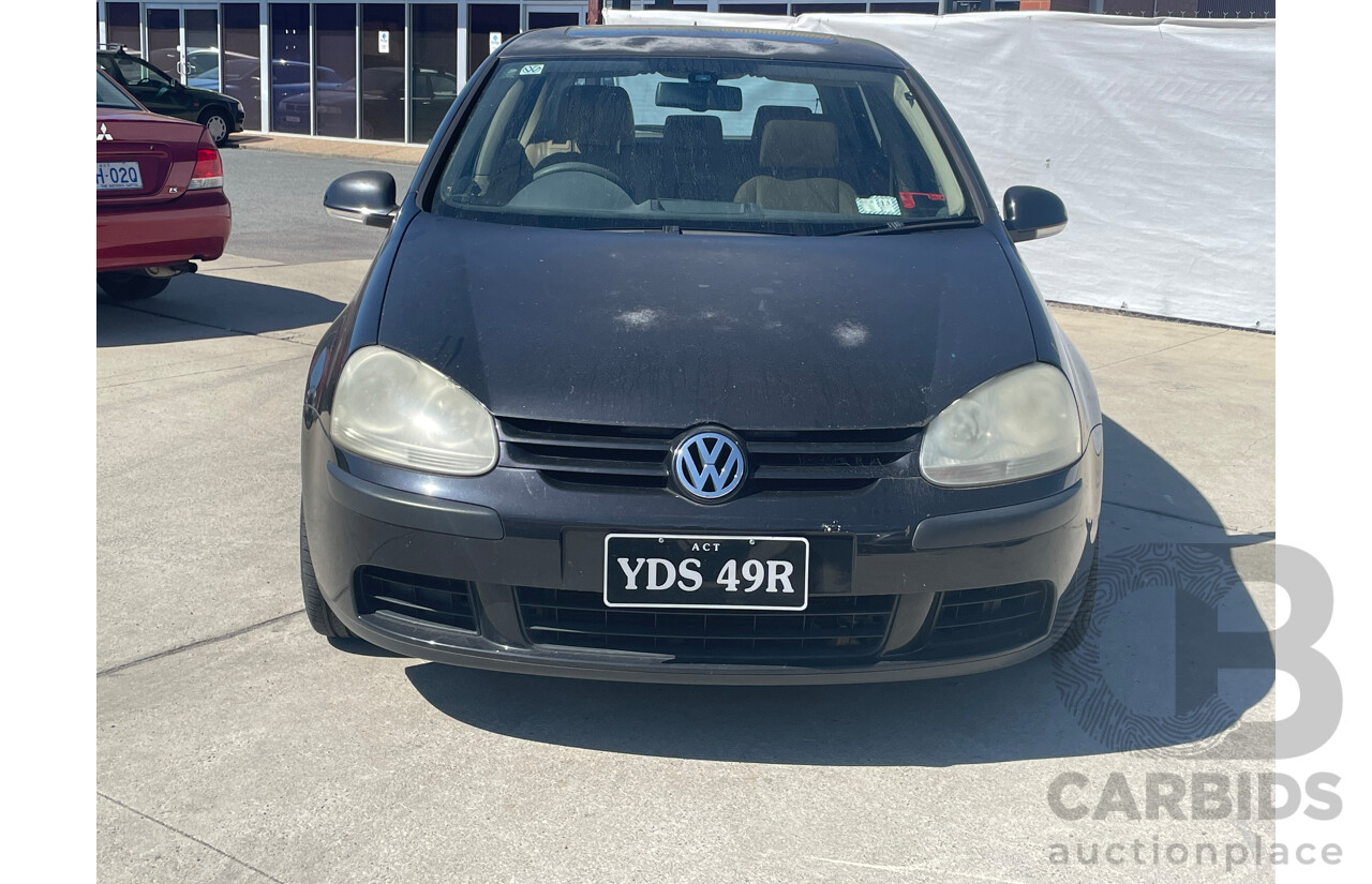 3/2005 Volkswagen Golf 2.0 TDI Comfortline 1K 5d Hatchback Black 2.0L