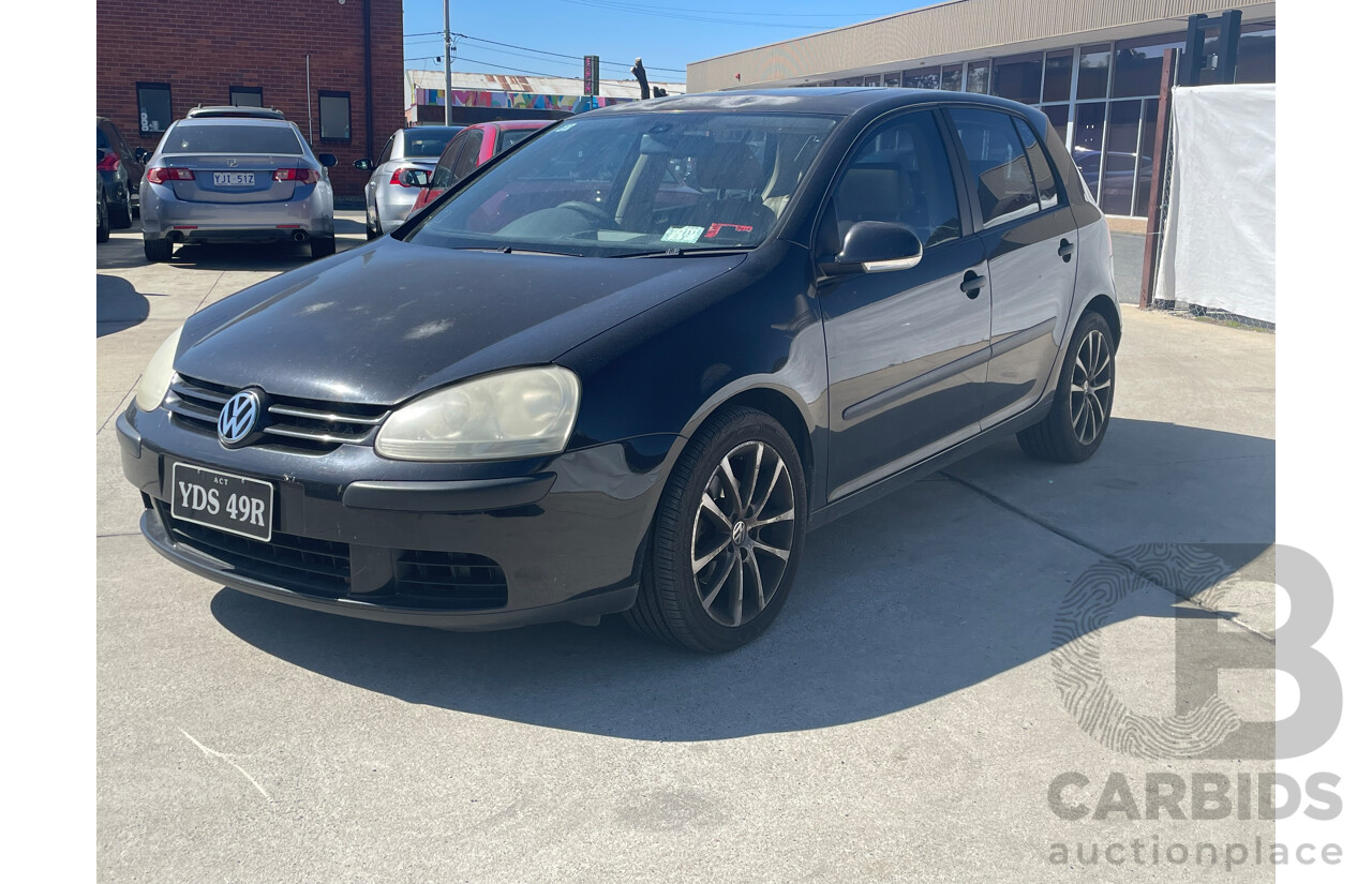 3/2005 Volkswagen Golf 2.0 TDI Comfortline 1K 5d Hatchback Black 2.0L