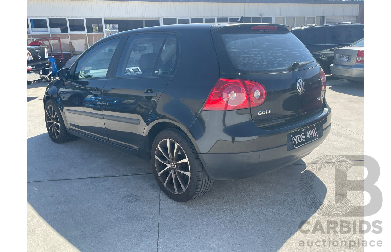 3/2005 Volkswagen Golf 2.0 TDI Comfortline 1K 5d Hatchback Black 2.0L