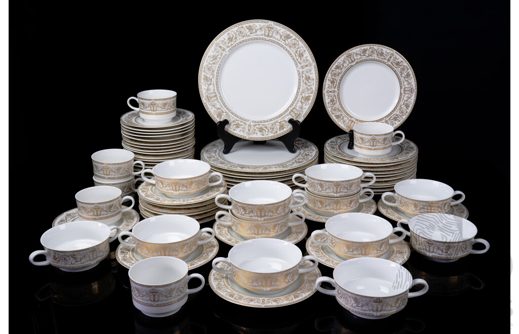 Spanish Bidasoa Porcelain 71 Piece Dinner Service
