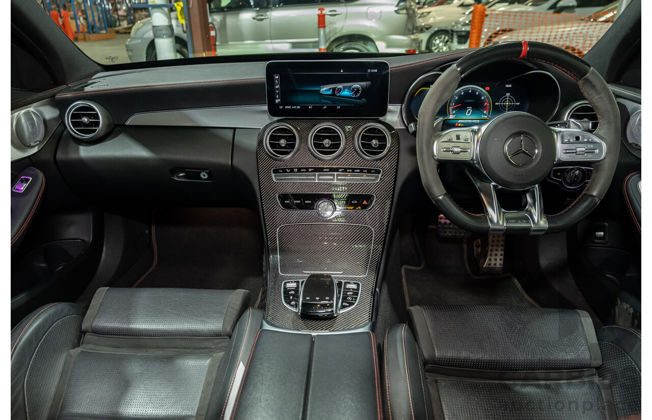 08/2018 Mercedes Benz C43 AMG 4Matic (AWD) MY19 W205 4d Sedan Obsidian Black Metallic Twin Turbo 3.0L