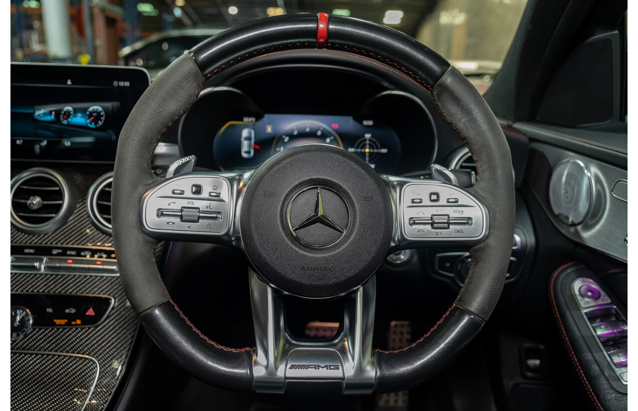 08/2018 Mercedes Benz C43 AMG 4Matic (AWD) MY19 W205 4d Sedan Obsidian Black Metallic Twin Turbo 3.0L