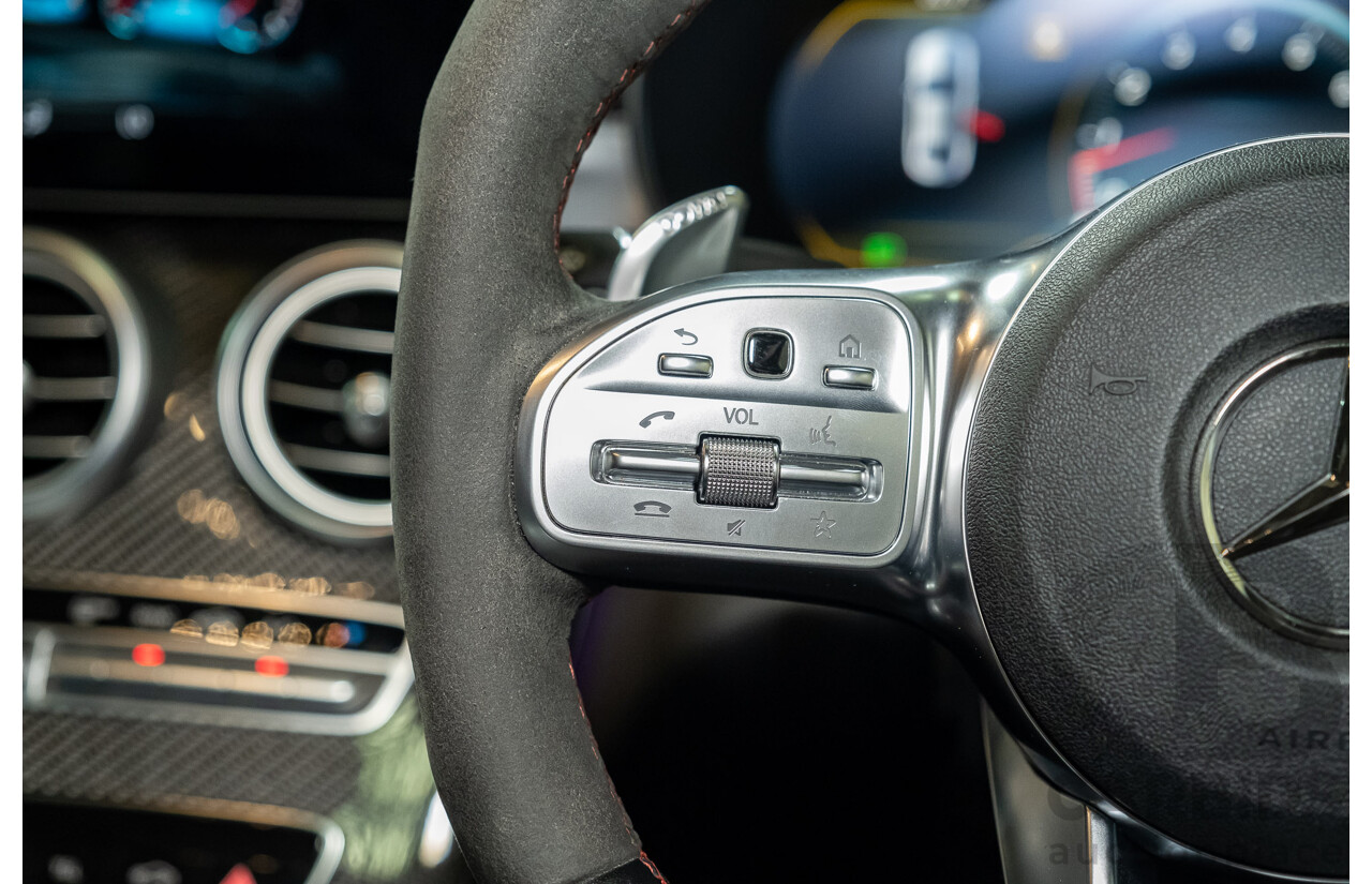 08/2018 Mercedes Benz C43 AMG 4Matic (AWD) MY19 W205 4d Sedan Obsidian Black Metallic Twin Turbo 3.0L