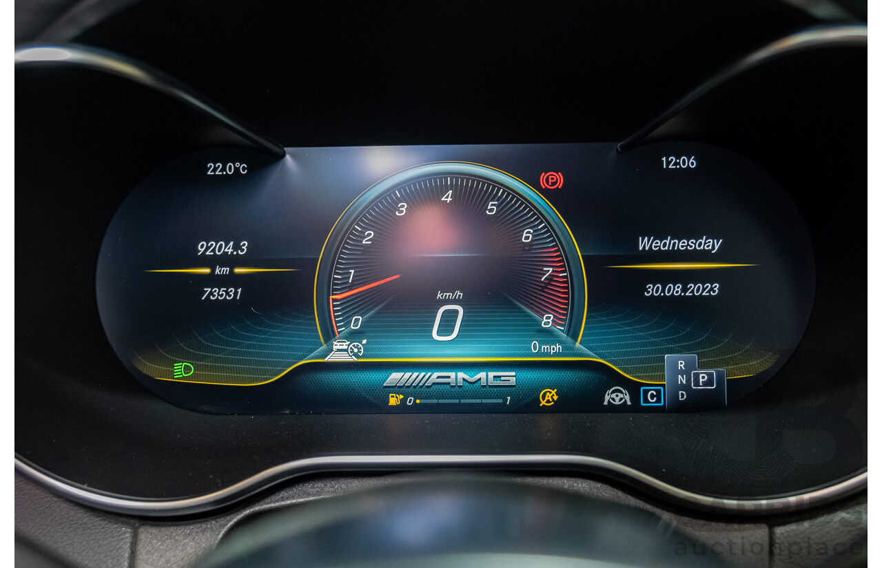 08/2018 Mercedes Benz C43 AMG 4Matic (AWD) MY19 W205 4d Sedan Obsidian Black Metallic Twin Turbo 3.0L
