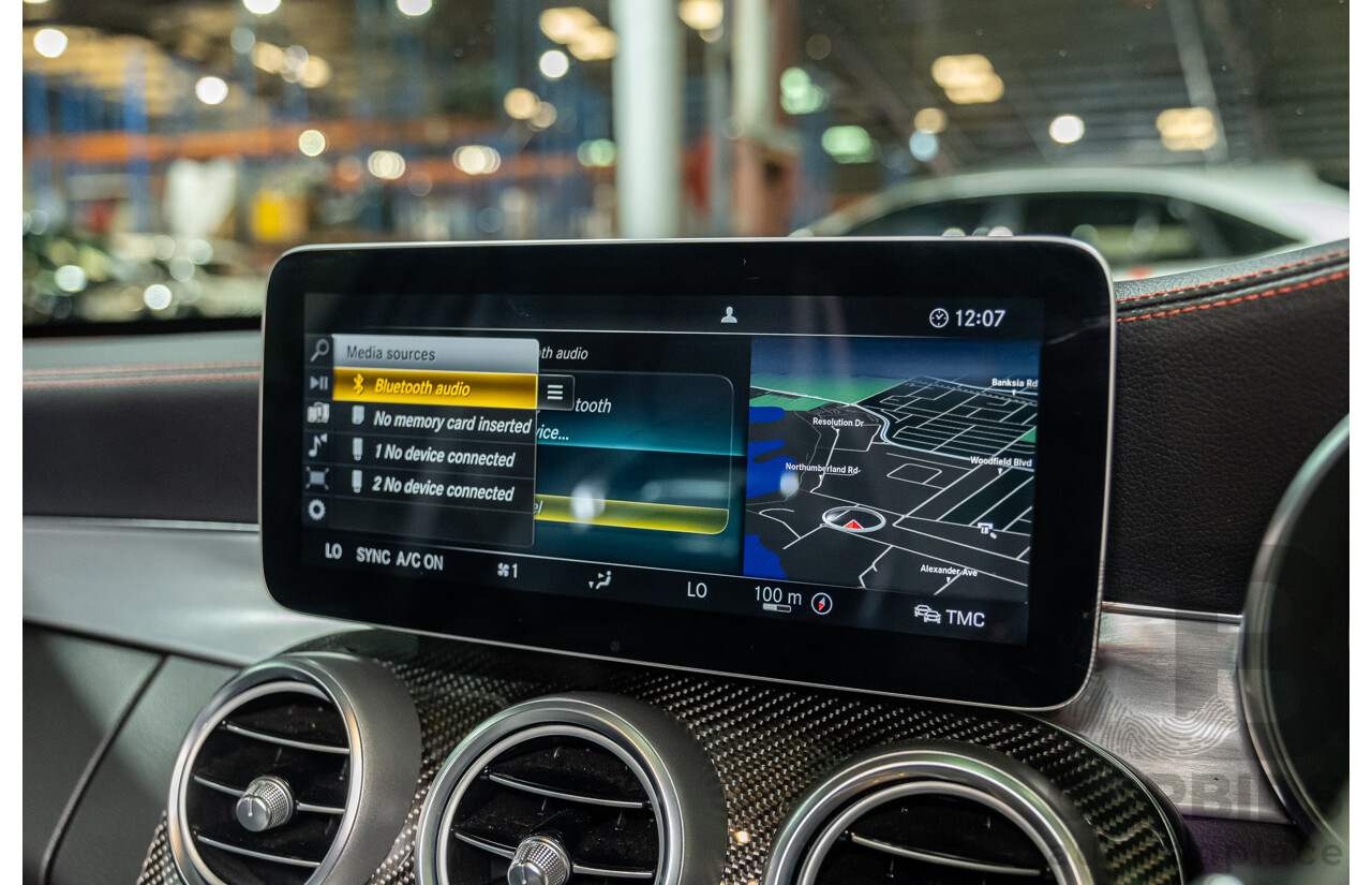 08/2018 Mercedes Benz C43 AMG 4Matic (AWD) MY19 W205 4d Sedan Obsidian Black Metallic Twin Turbo 3.0L