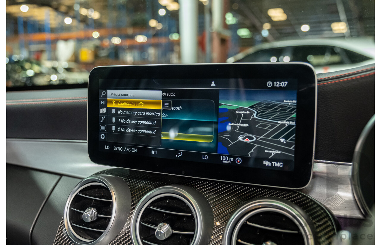 08/2018 Mercedes Benz C43 AMG 4Matic (AWD) MY19 W205 4d Sedan Obsidian Black Metallic Twin Turbo 3.0L