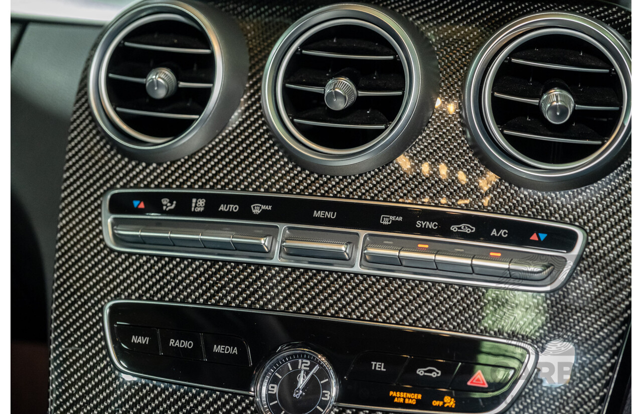 08/2018 Mercedes Benz C43 AMG 4Matic (AWD) MY19 W205 4d Sedan Obsidian Black Metallic Twin Turbo 3.0L