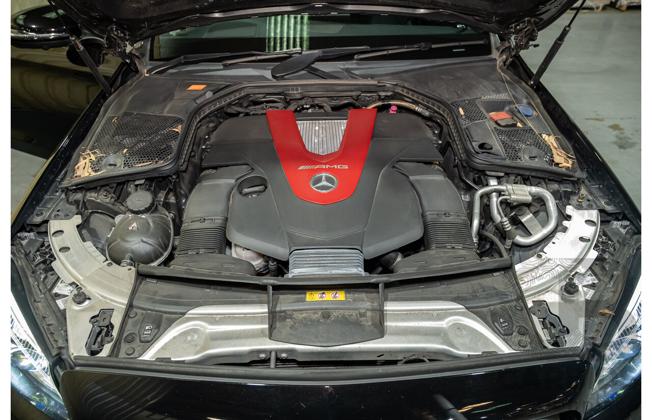 08/2018 Mercedes Benz C43 AMG 4Matic (AWD) MY19 W205 4d Sedan Obsidian Black Metallic Twin Turbo 3.0L