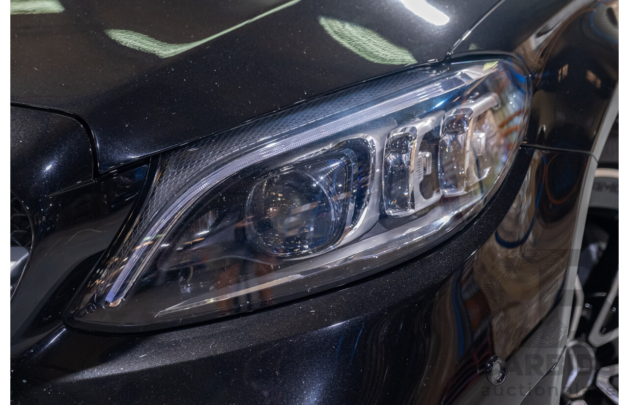 08/2018 Mercedes Benz C43 AMG 4Matic (AWD) MY19 W205 4d Sedan Obsidian Black Metallic Twin Turbo 3.0L