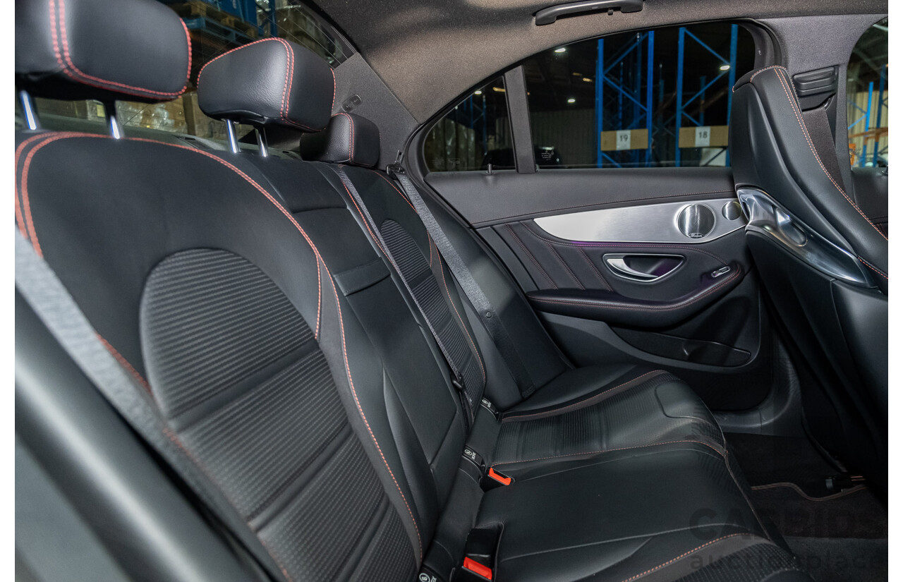 08/2018 Mercedes Benz C43 AMG 4Matic (AWD) MY19 W205 4d Sedan Obsidian Black Metallic Twin Turbo 3.0L