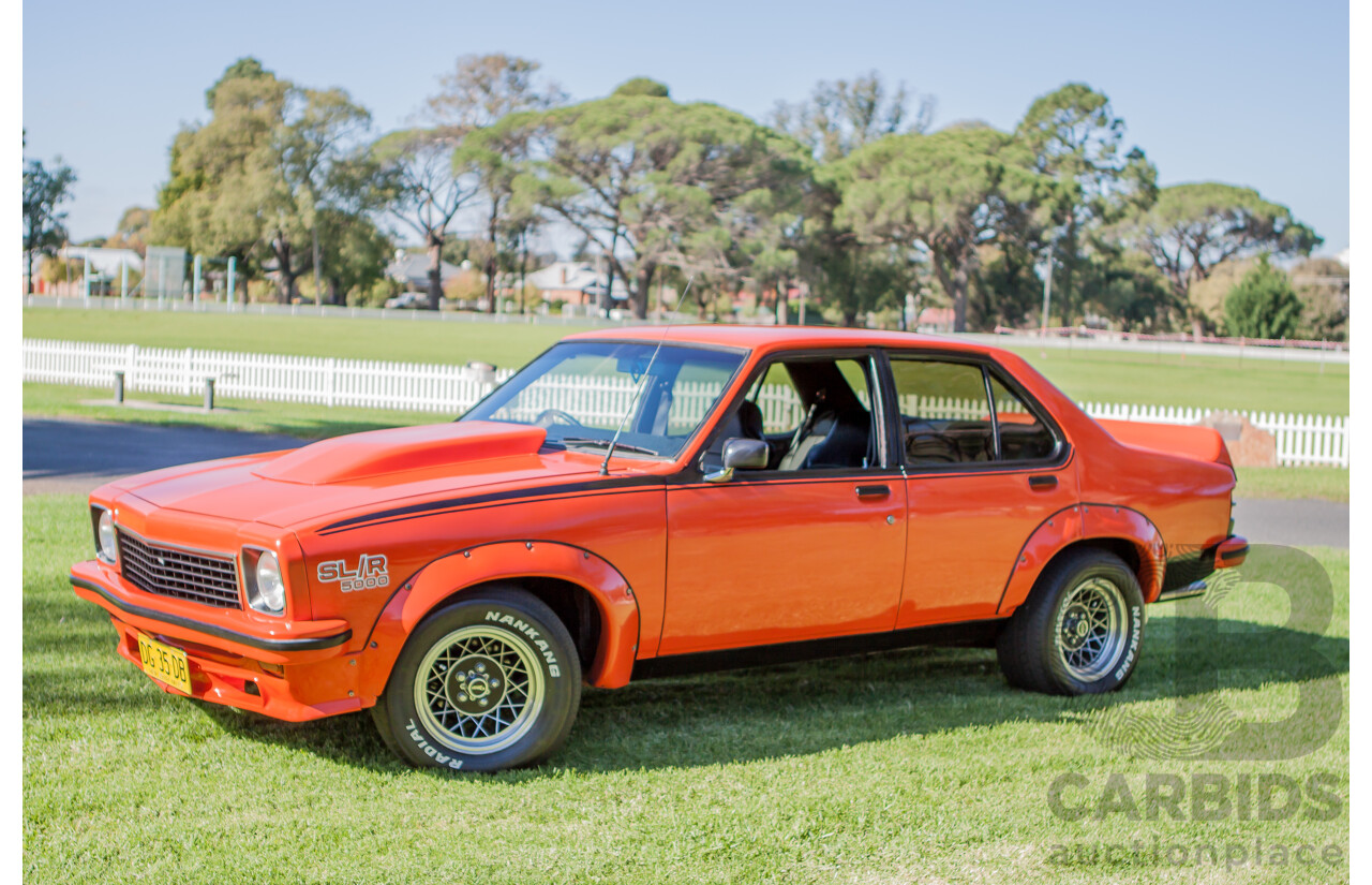 4/1974 Holden LH Torana SL/R 5000 Tribute 4d Sedan Orange V8 5.0L