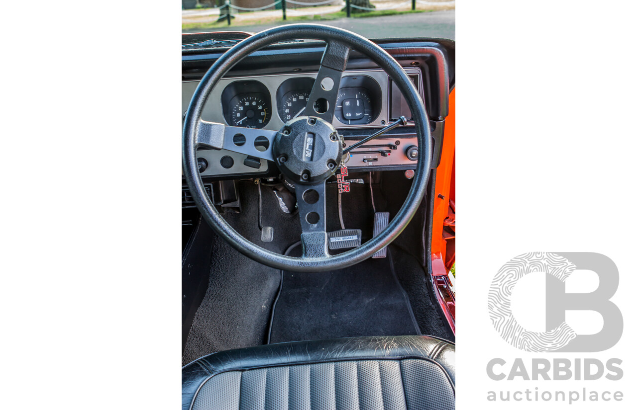 4/1974 Holden LH Torana SL/R 5000 Tribute 4d Sedan Orange V8 5.0L