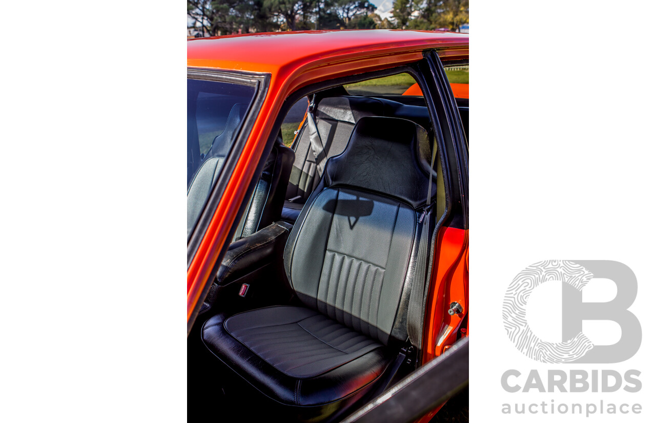 4/1974 Holden LH Torana SL/R 5000 Tribute 4d Sedan Orange V8 5.0L