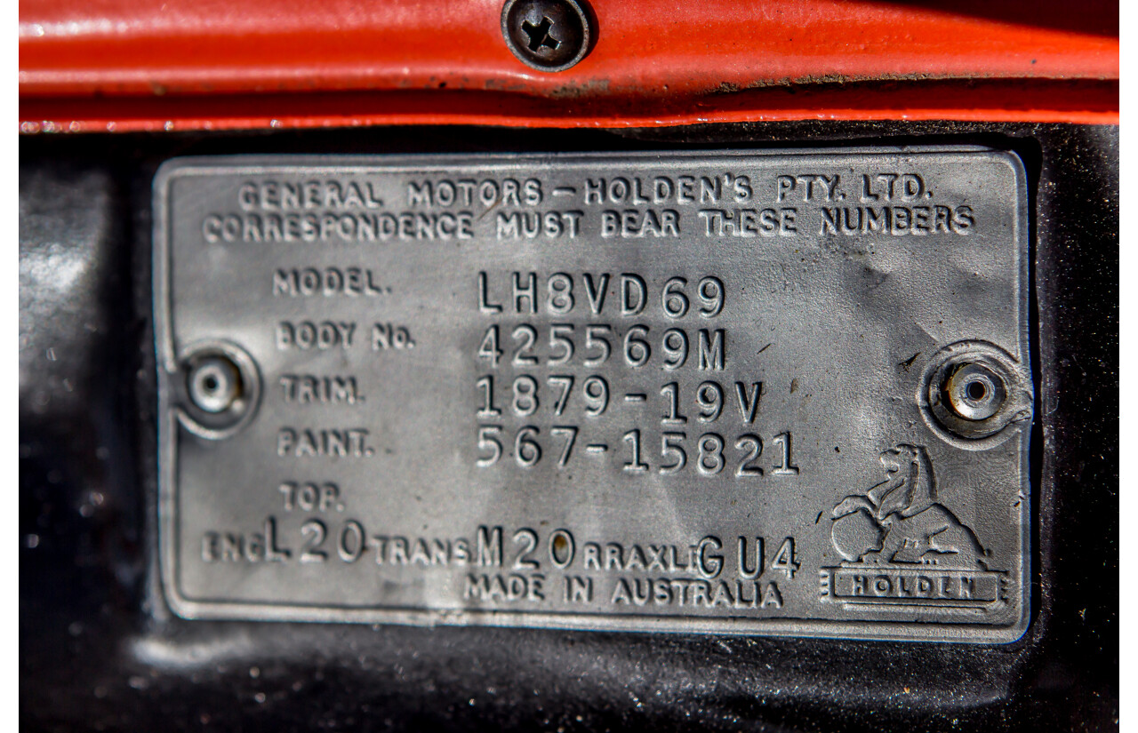 4/1974 Holden LH Torana SL/R 5000 Tribute 4d Sedan Orange V8 5.0L