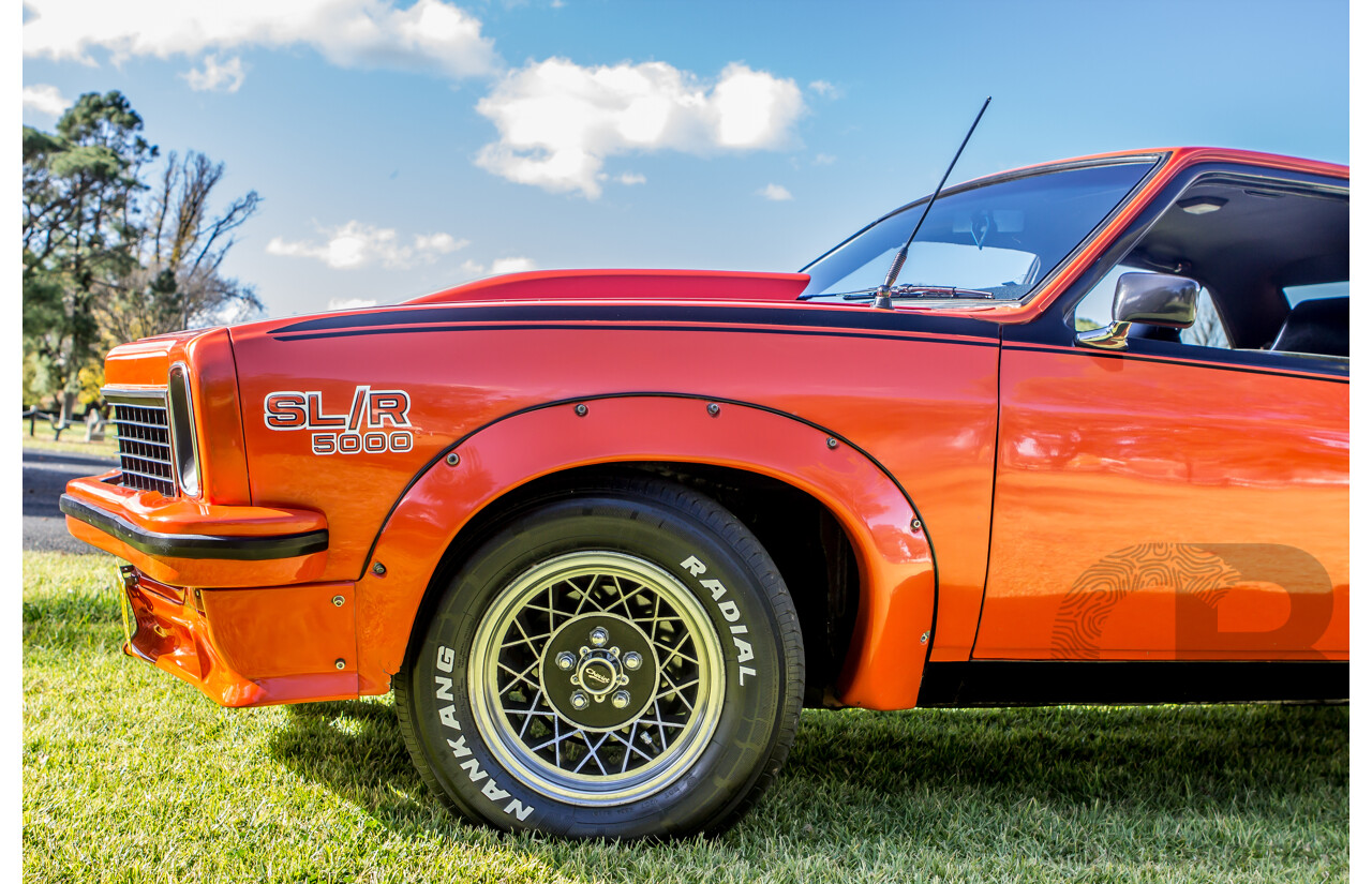4/1974 Holden LH Torana SL/R 5000 Tribute 4d Sedan Orange V8 5.0L