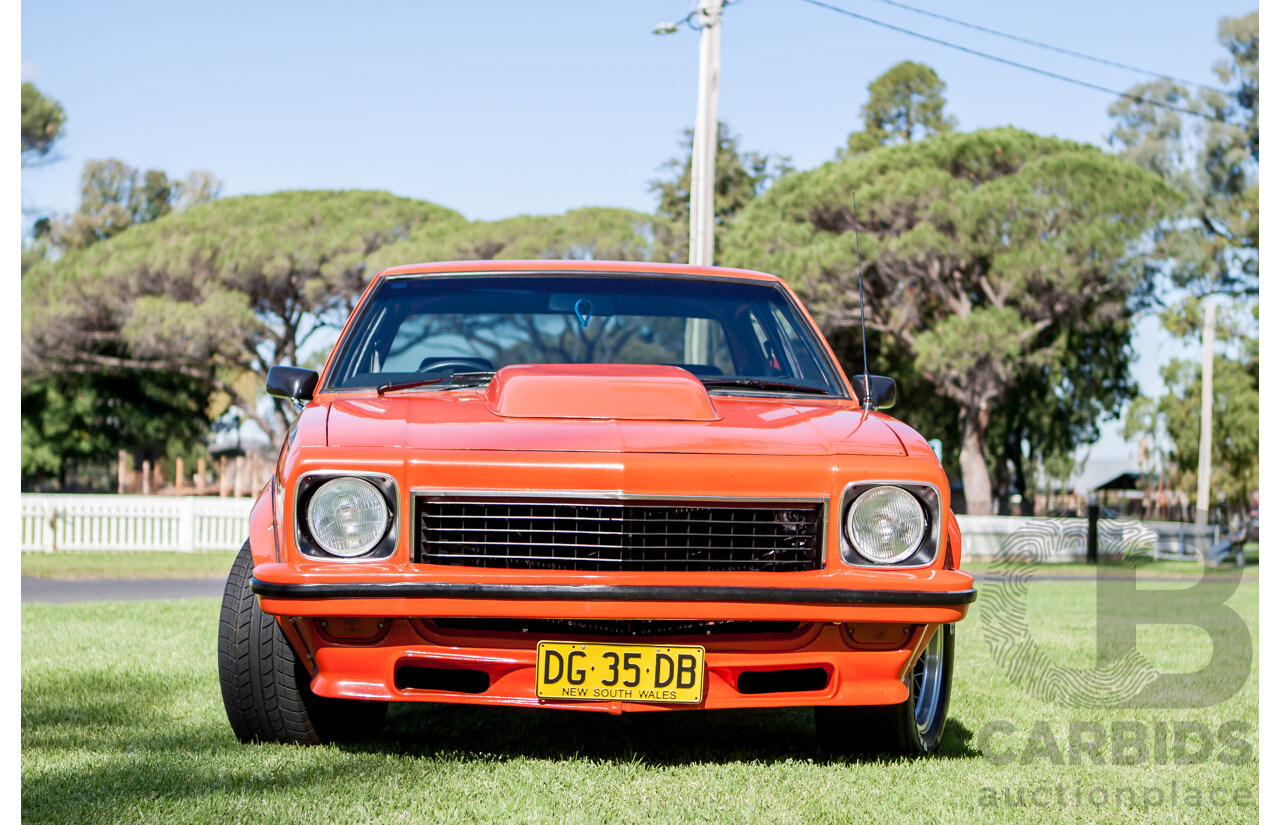 4/1974 Holden LH Torana SL/R 5000 Tribute 4d Sedan Orange V8 5.0L