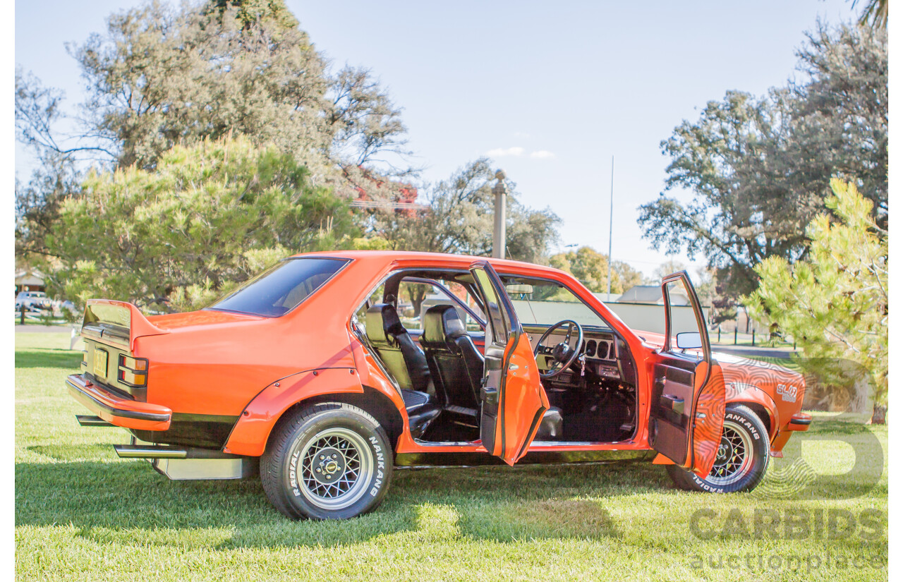 4/1974 Holden LH Torana SL/R 5000 Tribute 4d Sedan Orange V8 5.0L