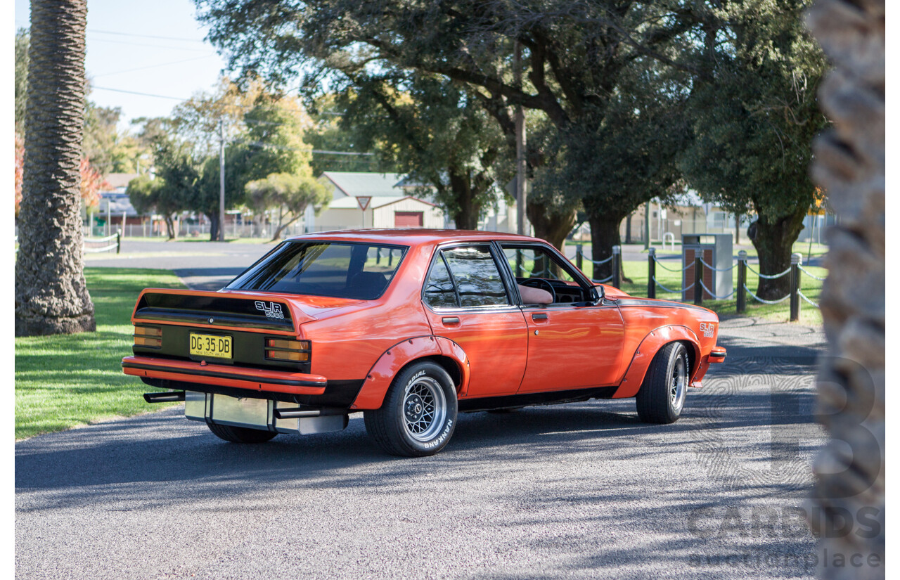 4/1974 Holden LH Torana SL/R 5000 Tribute 4d Sedan Orange V8 5.0L