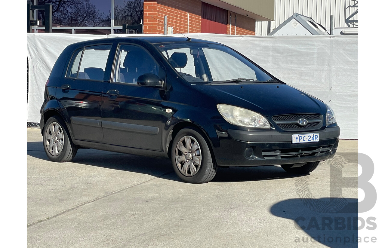 10/2008 Hyundai Getz S TB MY09 5d Hatchback Black 1.4L