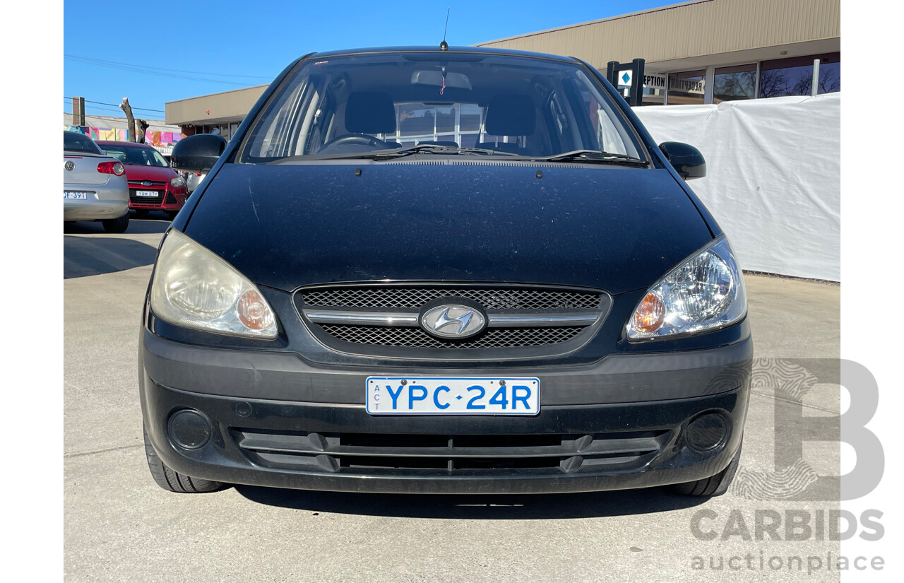 10/2008 Hyundai Getz S TB MY09 5d Hatchback Black 1.4L