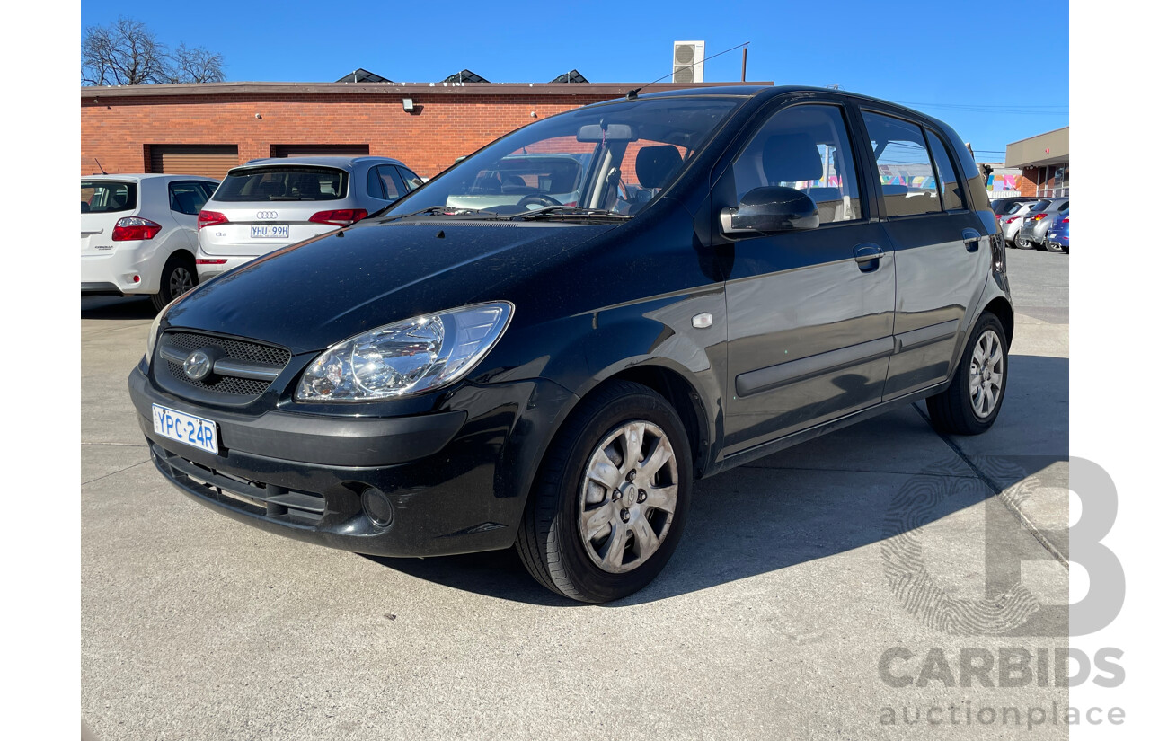 10/2008 Hyundai Getz S TB MY09 5d Hatchback Black 1.4L