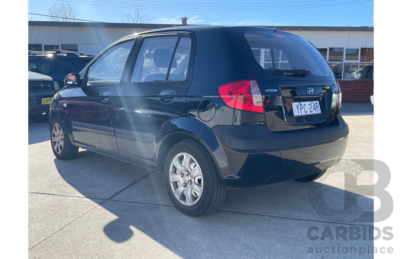 10/2008 Hyundai Getz S TB MY09 5d Hatchback Black 1.4L