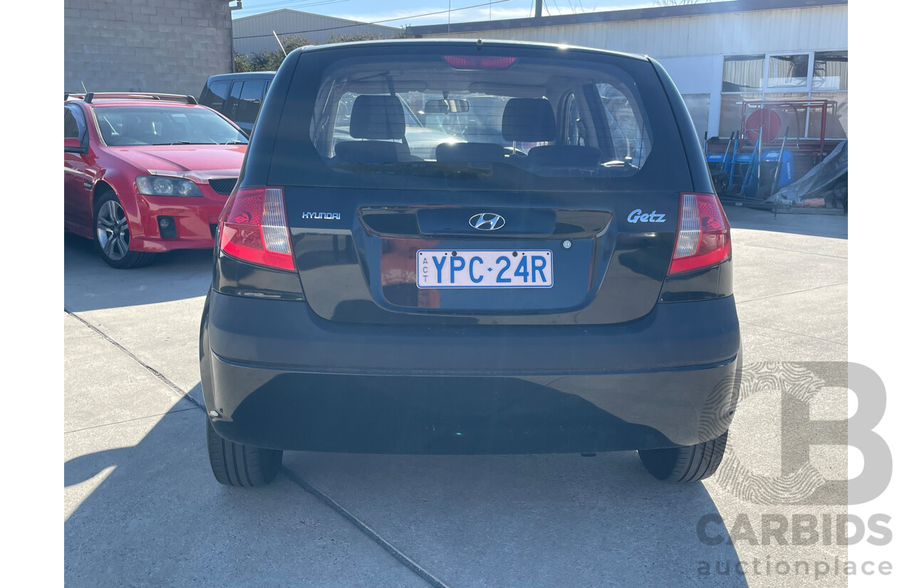10/2008 Hyundai Getz S TB MY09 5d Hatchback Black 1.4L