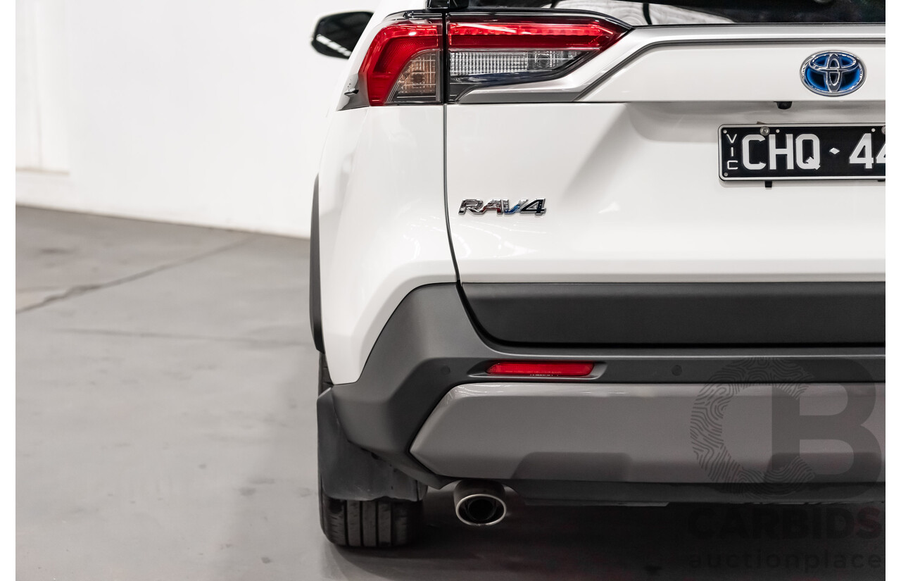 10/2019 Toyota RAV4 Cruiser Hybrid eFour (AWD) AXAH54R White 4d Wagon 2.5L - Hybrid