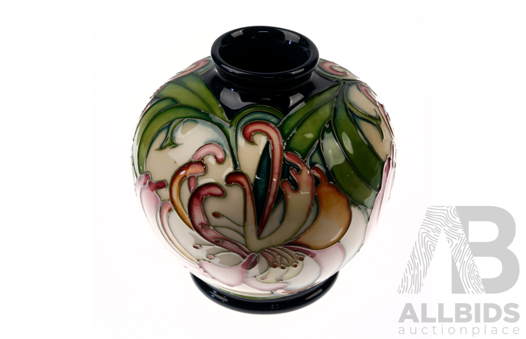 Limited Edition 16 of 30 Moorcroft Porcelain Vase in Hispadula Haze Design by Kerry Goodwin in Original Box