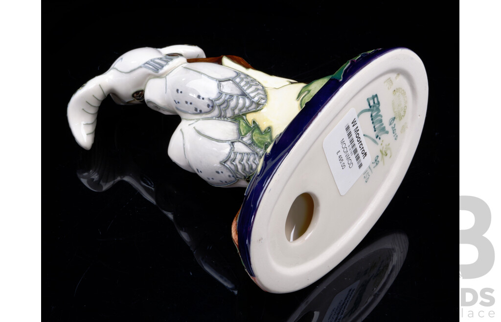 Limited Edition 99 of 150 Moorcroft Porcelain Statue in Moonlight Flight Design by Emma Bossons in Original Box