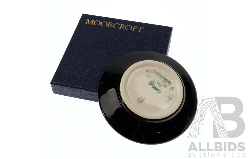 Moorcroft Porcelain Plate in Entwined Design by Emma Bossons in Original Box