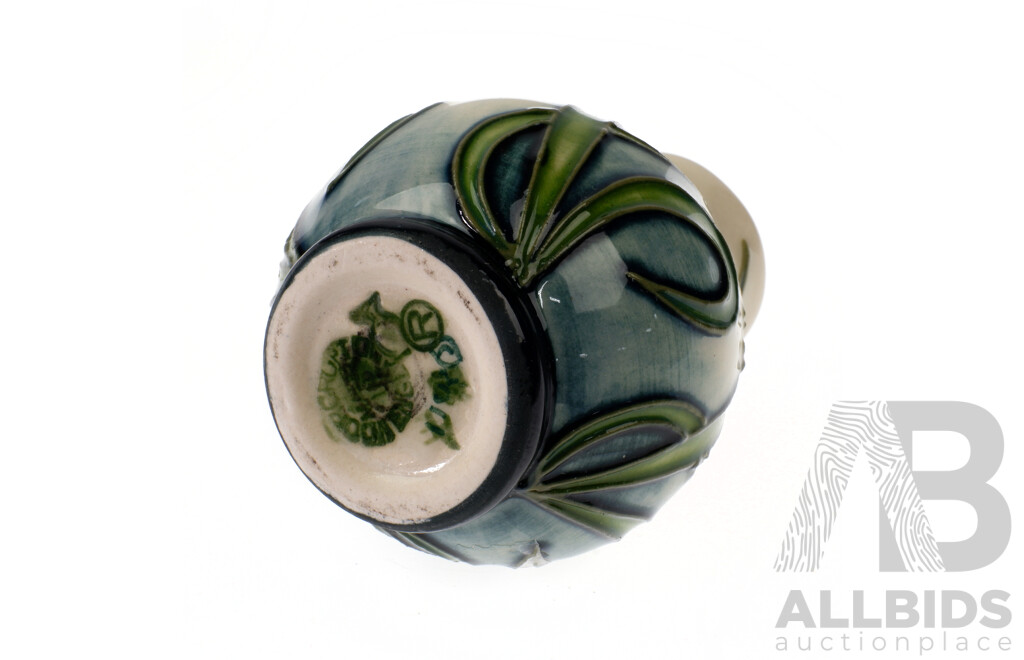 Moorcroft Porcelain Miniature Vase with Floral Motif