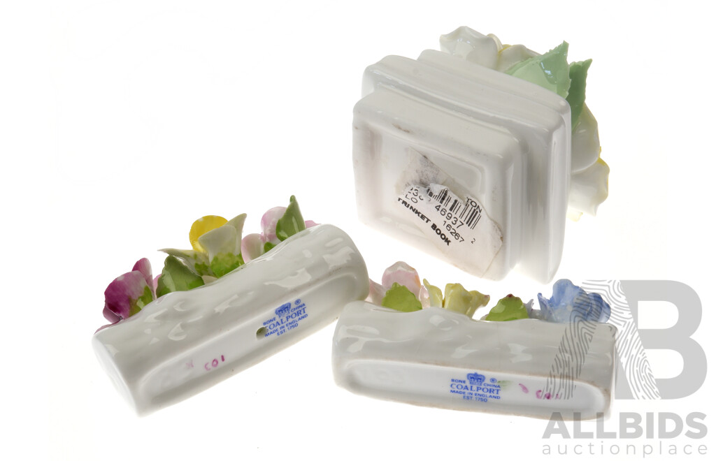 Collection Three Coalport Fine Porcelain Flower Poseys