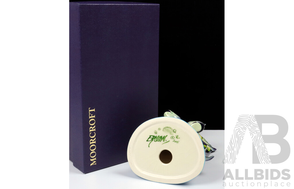 Moorcroft Porcelain Sculpture in Shearwater Fish Design by Emma Bossons in Original Box