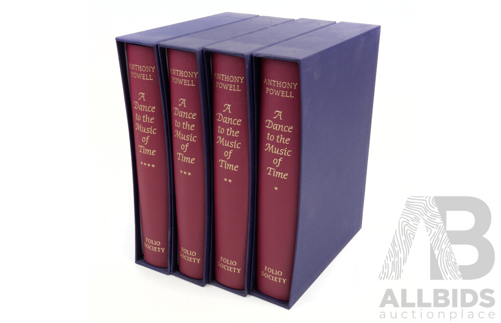Anthony Powell, a Dance to the Music of Time, Four Volume Set, Folio Society, 2008, All Hardcovers in Slip Cases