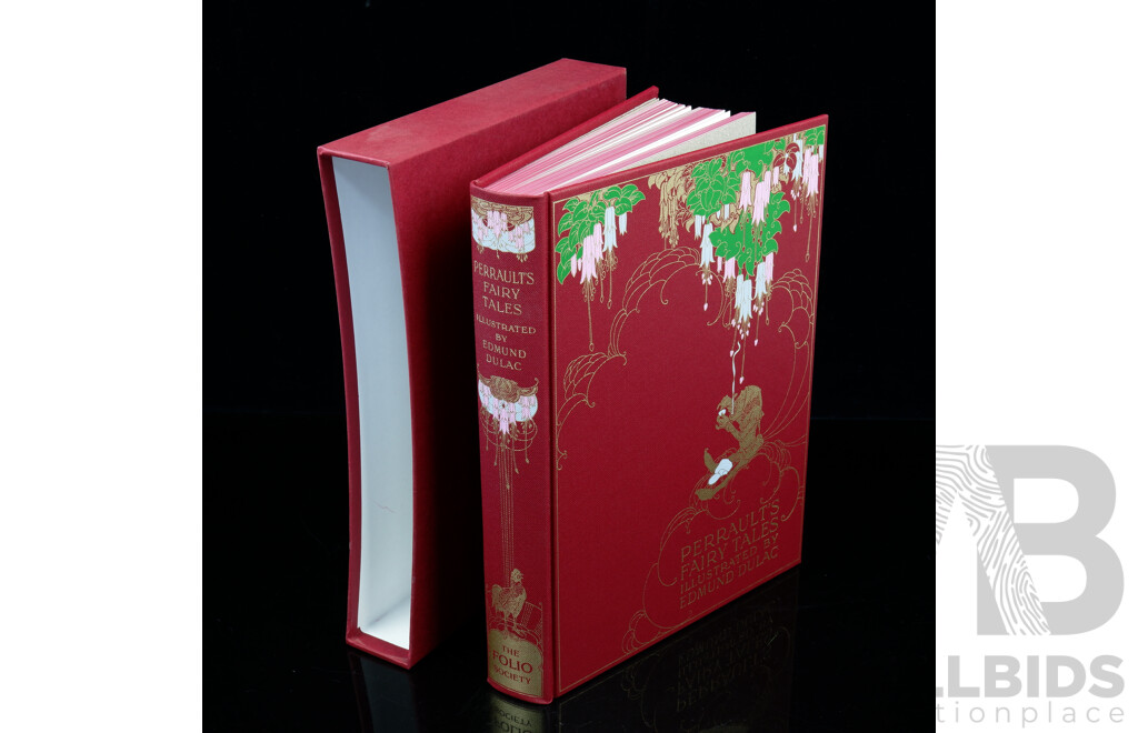 Perraults Fairy Tales, Illustrated by Edward Dulac, Folio Society, 1998, Hardcover in Slip Case