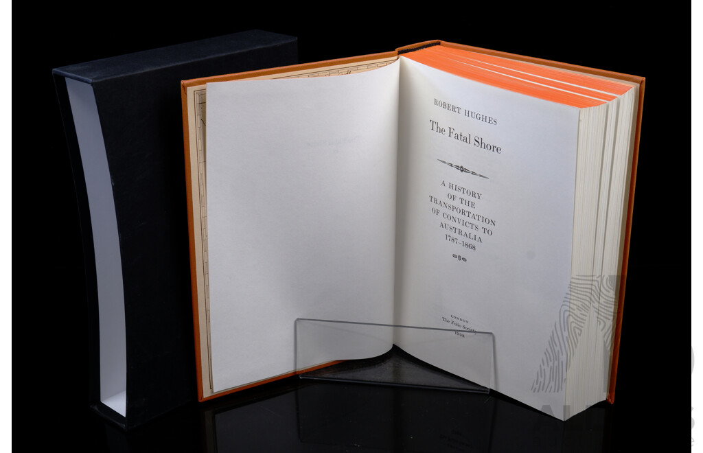 The Fatal Shore, Robert Hughes, Folio Society, 1998, Hardcover in Slip Case