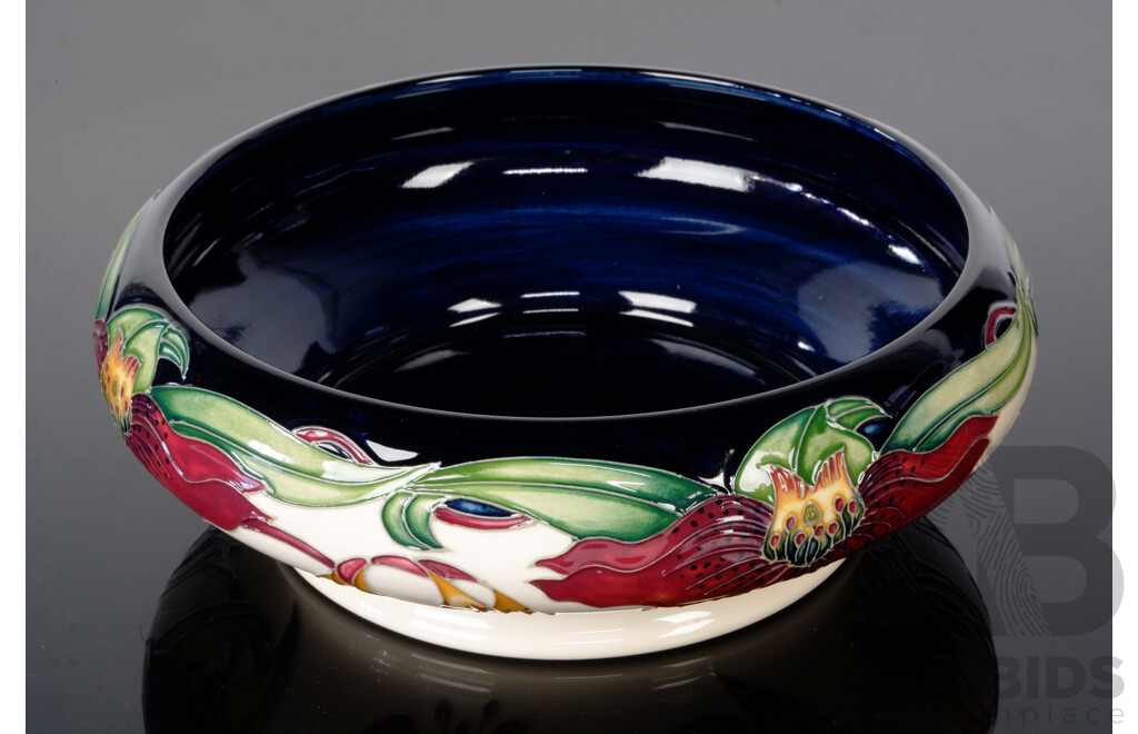 Moorcroft Porcelain Bowl in Anna Lilly Design by Nicola Slaney  in Original Box
