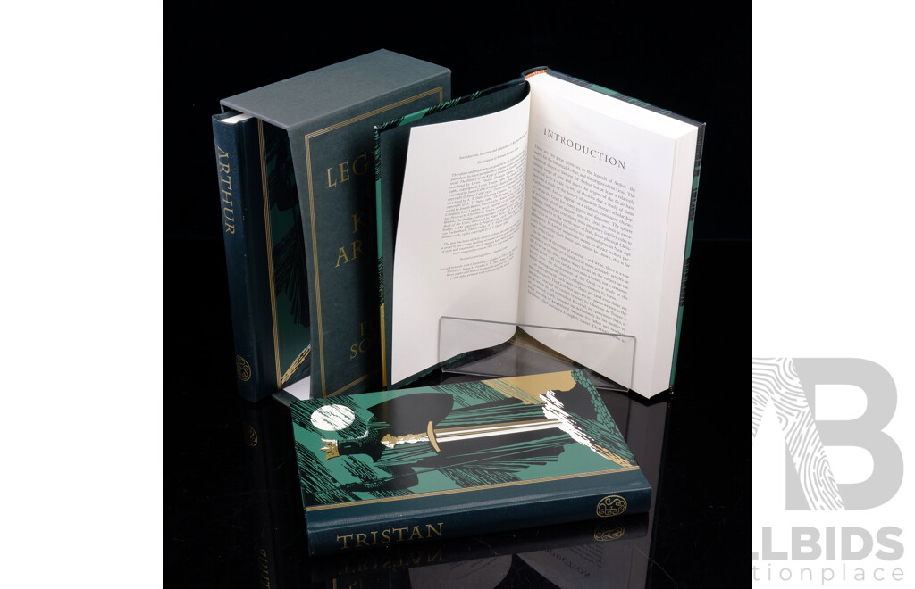 The Legend of King Arthur, Selected by Richard Barber, Folio Society, 2001, Three Volume Set, All Hardcovers in Slip Case