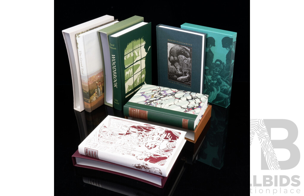 Collection Five Folio Society Titles, All  Hardcovers in Slip Cases