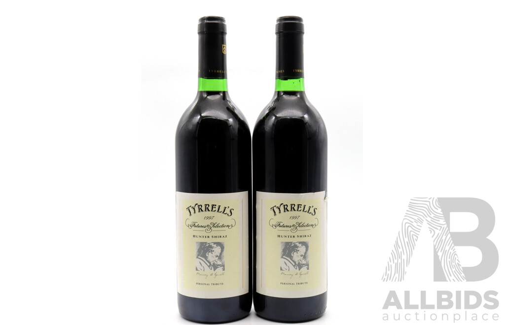 Tyrrells Hunter Shiraz Vintage 1997 X 2