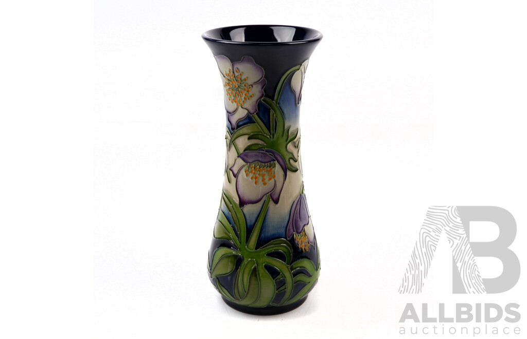 Moorcroft Porcelain Vase in Festive Friends Design by Kerry Goodwin in Original Box