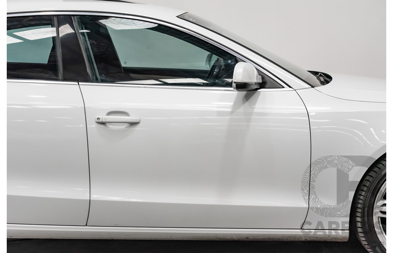 8/2012 Audi A5 Sportback 3.0 TDI Quattro (AWD) 8T MY12 UPGRADE 5d Hatchback White Turbo Diesel V6 3.0L