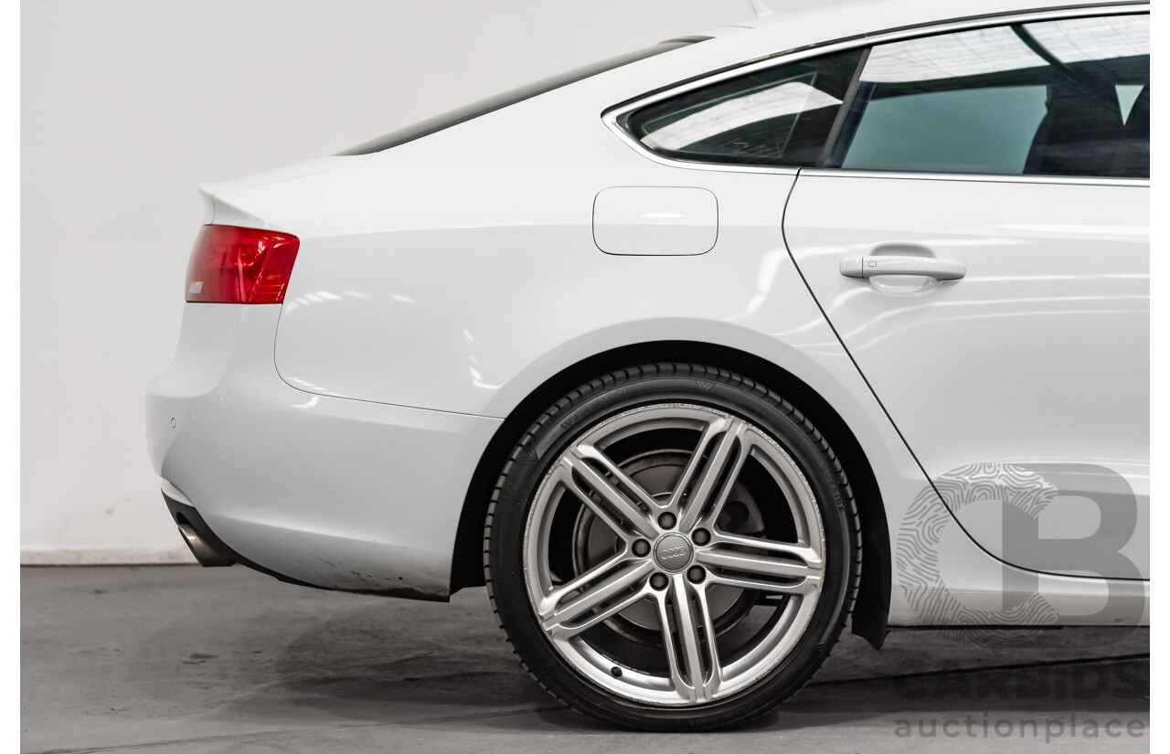 8/2012 Audi A5 Sportback 3.0 TDI Quattro (AWD) 8T MY12 UPGRADE 5d Hatchback White Turbo Diesel V6 3.0L